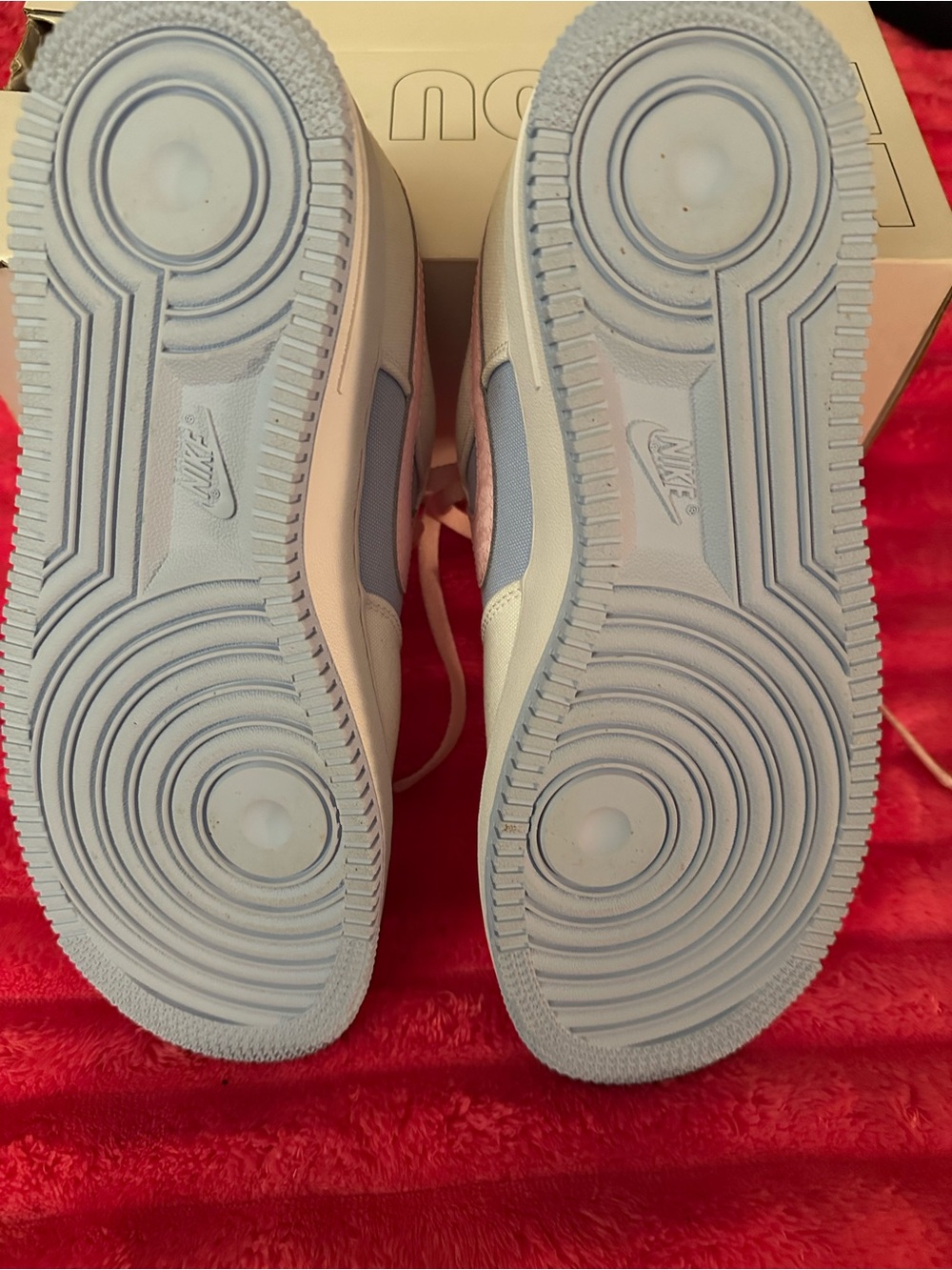 Nike Women's Low-Top Sneakers in Pale Pink & Light Blue - Picture 5 of 8
